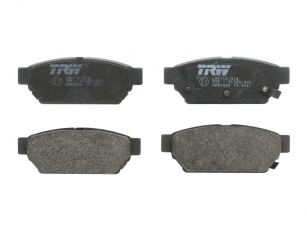 Купить GDB3045 TRW Тормозные колодки задние Кольт (1.3, 1.5, 1.6, 1.8) с звуковым предупреждением износа